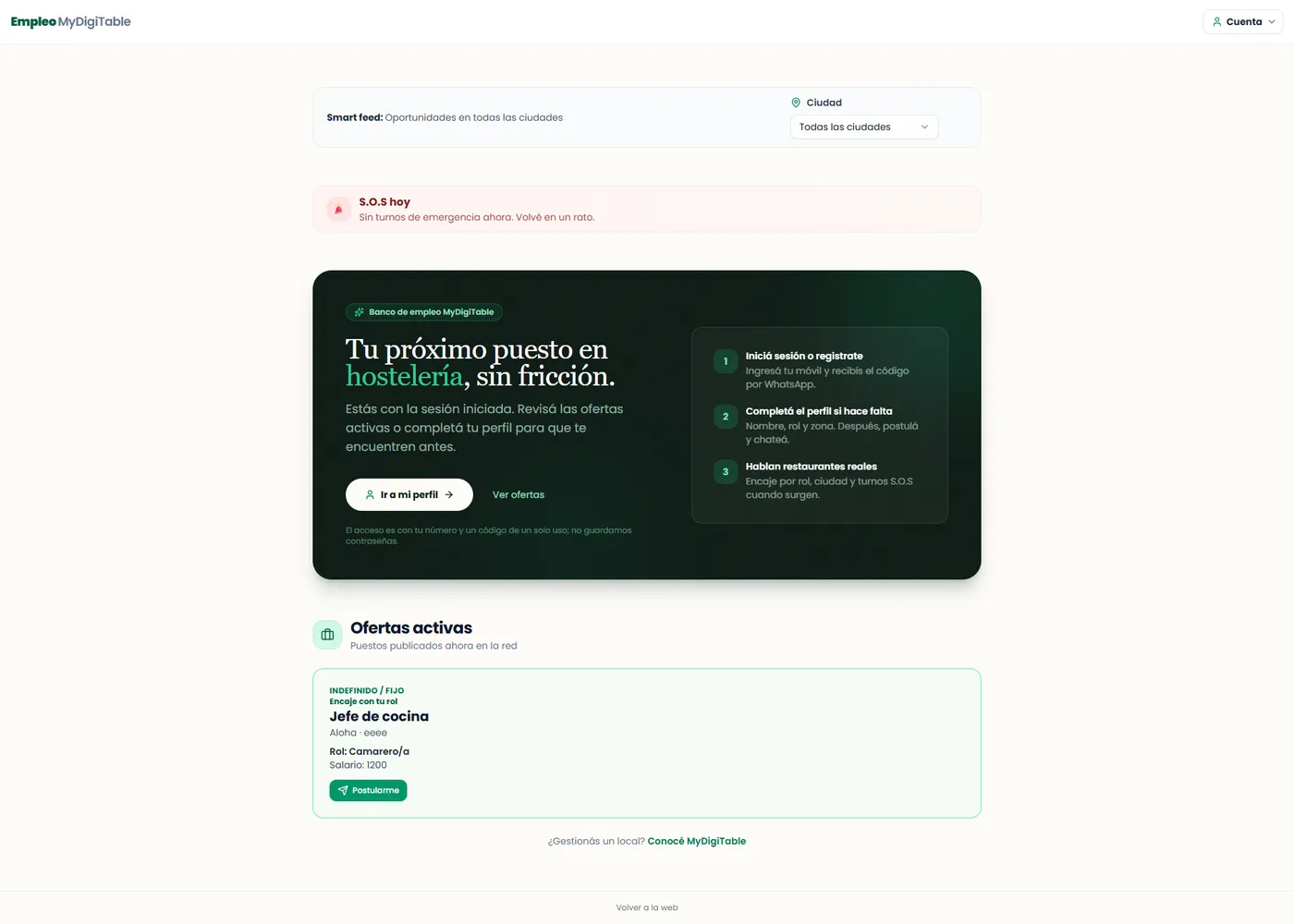 Portal de empleo Refuerza
